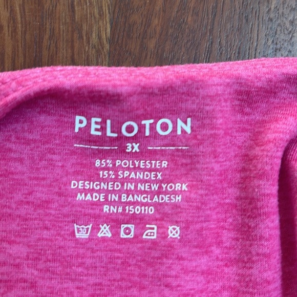 PELOTON HEATHERED STRAPPY BRA-make waves 3x - Picture 3 of 3